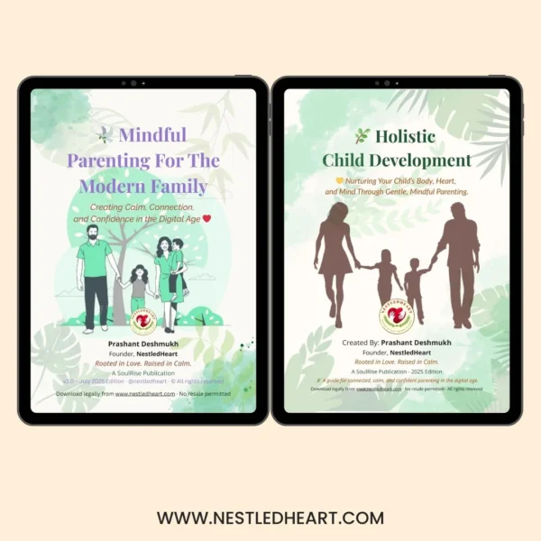 Two-in-one Mindful Parenting and Holistic Child Development eBook Bundle combining mindful parenting and holistic child growth wisdom
