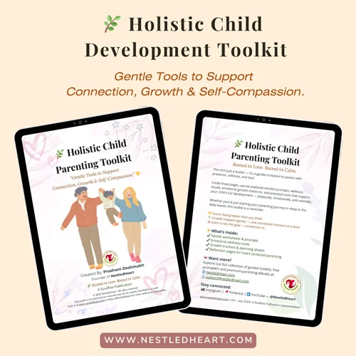 Illustrated holistic child parenting toolkit cover